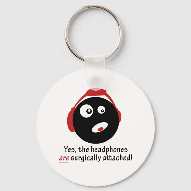 Chaveiro Fones de ouvido GameFYi Anexados Cirurgicamente (Frente)