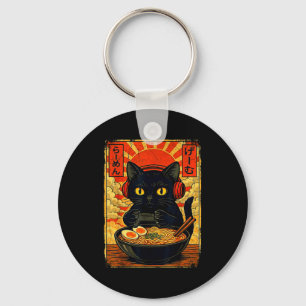Chaveiro Fones de Ouvido para Jogos de Gato Engraçado Homen