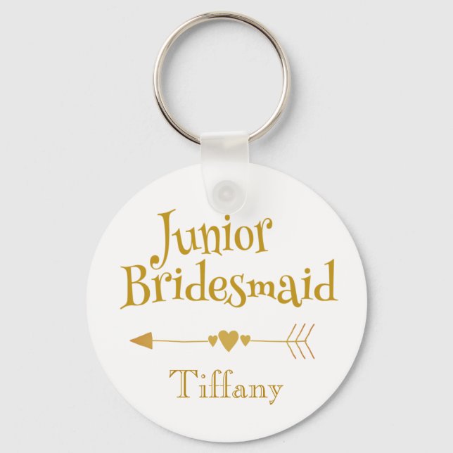 Chaveiro Fonte de Ouro do Junior Bridesmaid Gifts (Frente)