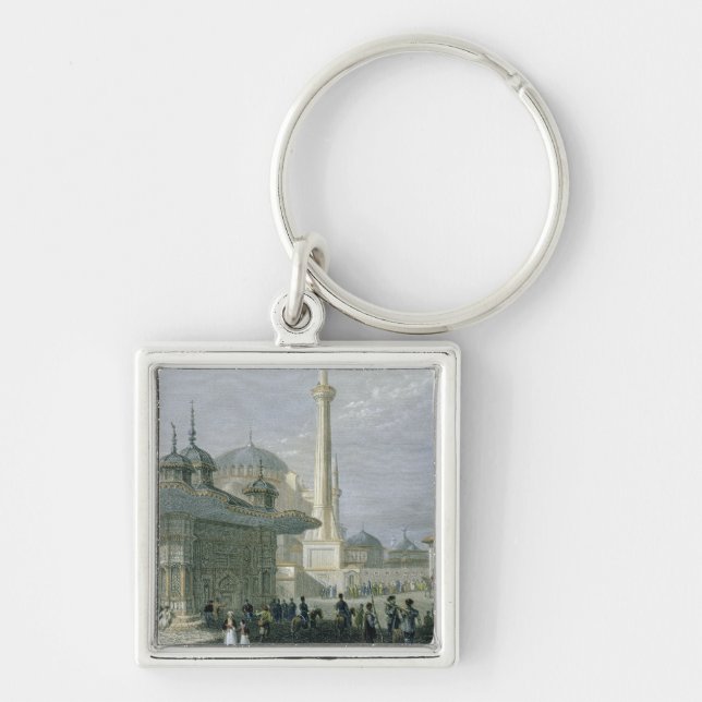 Chaveiro Fonte e quadrado de St. Sophia, Istambul, engra (Frente)