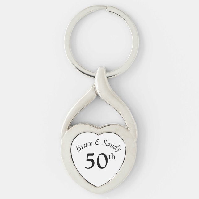 Chaveiro Fonte preta elegante e sofisticada para aniversári (Frente)