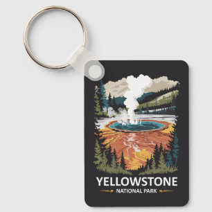 Chaveiro Fonte Termal do Parque Nacional de Yellowstone