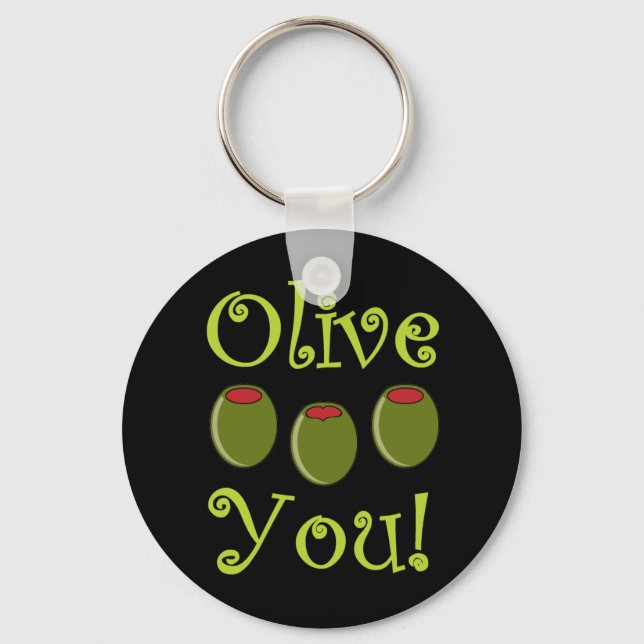 Chaveiro Foodie Olive You (Frente)