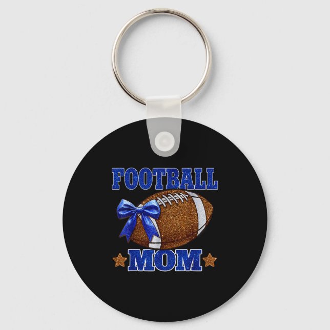 Chaveiro Footbal Mom Football Mama Game Day Football Season (Frente)