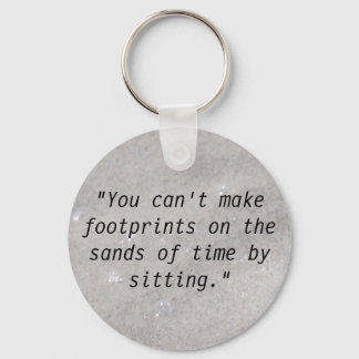 Chaveiro Footprints On the Sand Key Chain