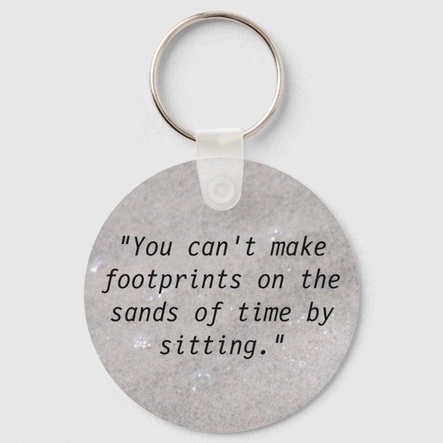 Chaveiro Footprints On the Sand Key Chain (Frente)