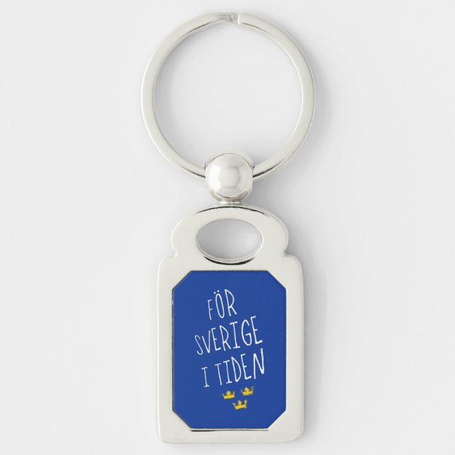 Chaveiro För Sverige i Tiden Keyring, Motto Suecia (Frente)