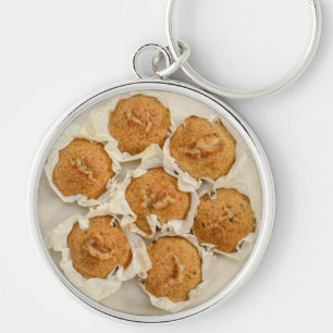 Chaveiro Fôrma de muffins gourmet em papel manteiga