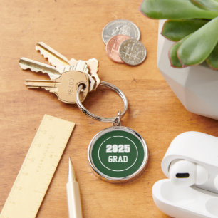 Chaveiro Formando das Cores da Escola Verde e Branca