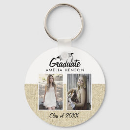 Chaveiro Formando Rustic Beige Classe de 2 Colagem Fotográf
