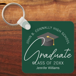 Chaveiro Formando Verde Escuro - Graduação Personalizada 20