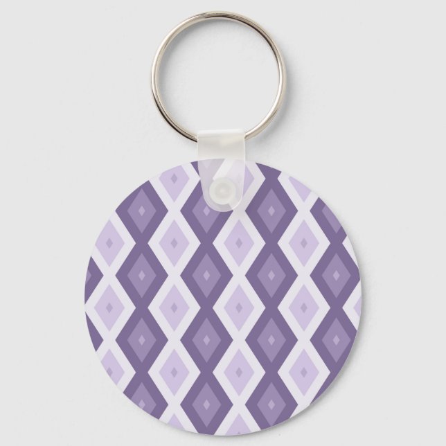 Chaveiro Formas de diamante de lavanda (Frente)