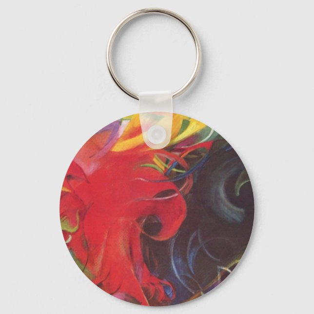 Chaveiro Formas de Luta por Franz Marc, Arte Fino Antigo (Frente)