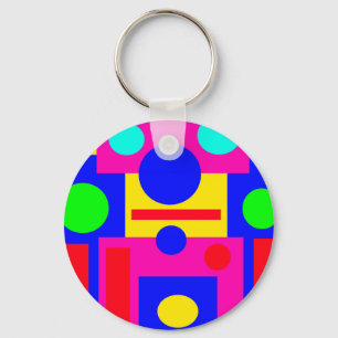 Chaveiro Formas geométricas coloridas