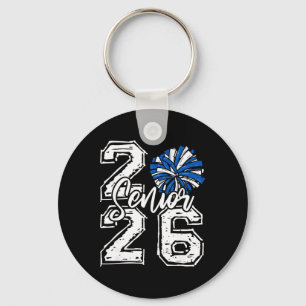 Chaveiro Formatura 2026 Cheer Senior 2026 Pom Pom Azul Chee