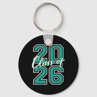 Chaveiro Formatura da turma de 2026 Letras Maiúsculas Verde