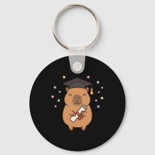 Chaveiro Formatura Fofa de Capivara Cl de 2026 Sênior Engra