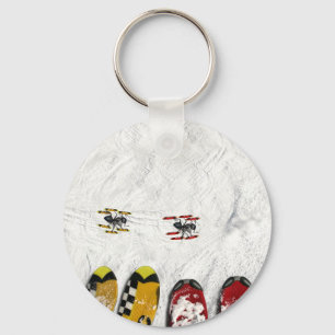 Chaveiro Formigas de esqui, passando