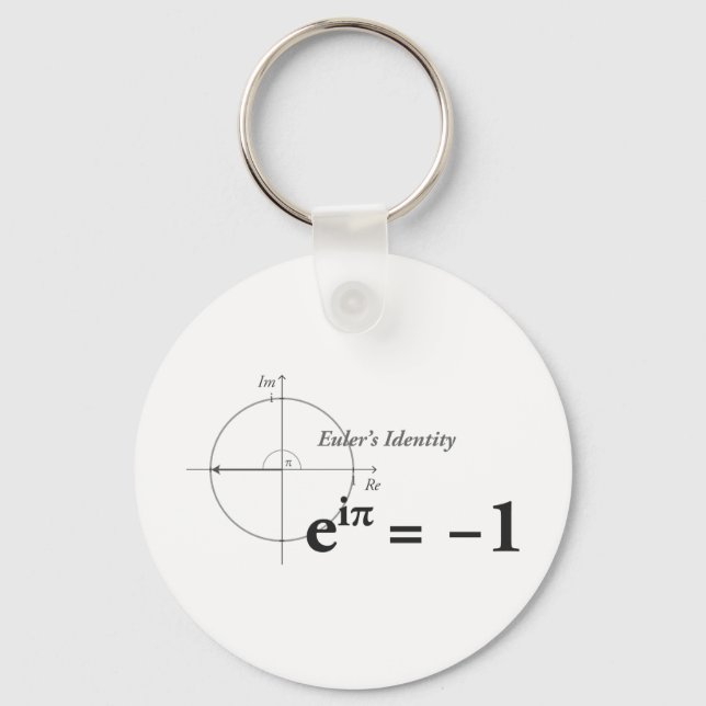 Chaveiro Fórmula de Matemática de Identidade de Euler (Frente)