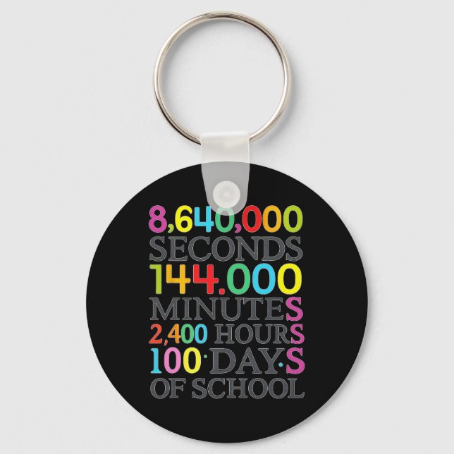 Chaveiro Fórmula Matemática 100 Dias De Escola Professor De (Frente)