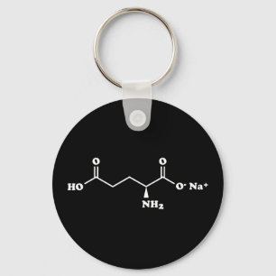 Chaveiro Fórmula química da molécula do glutamato
