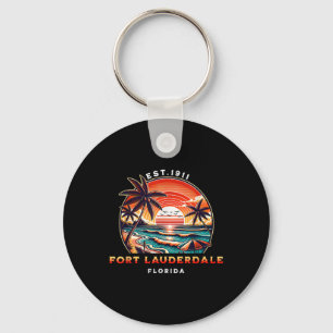 Chaveiro Fort Lauderdale Flórida Praia Vintage 