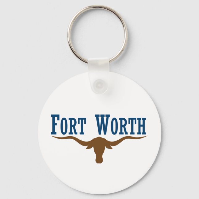 Chaveiro Fort Worth (Texas) flag Keychain (Frente)