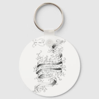 Chaveiro Forte, Bonita e Corajosa