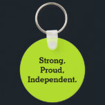 Chaveiro Forte, Orgulhosa, Independente<br><div class="desc">Chaveiro forte,  orgulhoso,  independente</div>