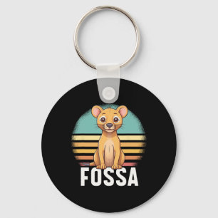 Chaveiro Fossa Animal Graphical Colorful Retro Sunset Madag