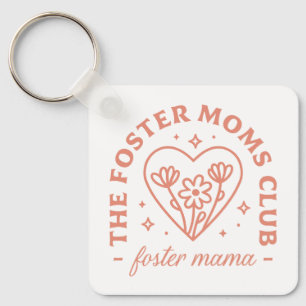 Chaveiro Foster Mãe Adoção Mama Folha Estética floral
