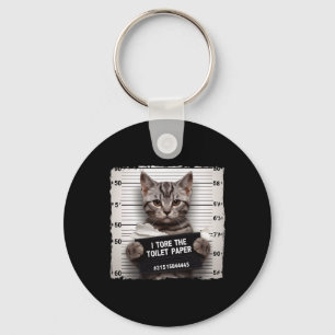 Chaveiro Foto Da Cadeia De gatinho I Destruiu O Papel De Ba