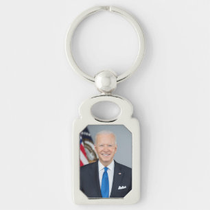 Chaveiro Foto da Casa Branca do Presidente Americano Joe Bi
