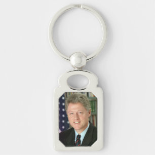 Chaveiro Foto da Casa Branca do Presidente Bill Clinton