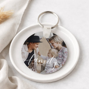 Chaveiro Foto da família personalizada com nome personaliza
