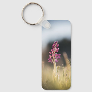 Chaveiro Foto da Natureza da Orquídea Selvagem