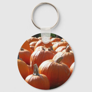 Chaveiro Foto de Abóboras para Outono, Halloween ou Dia de