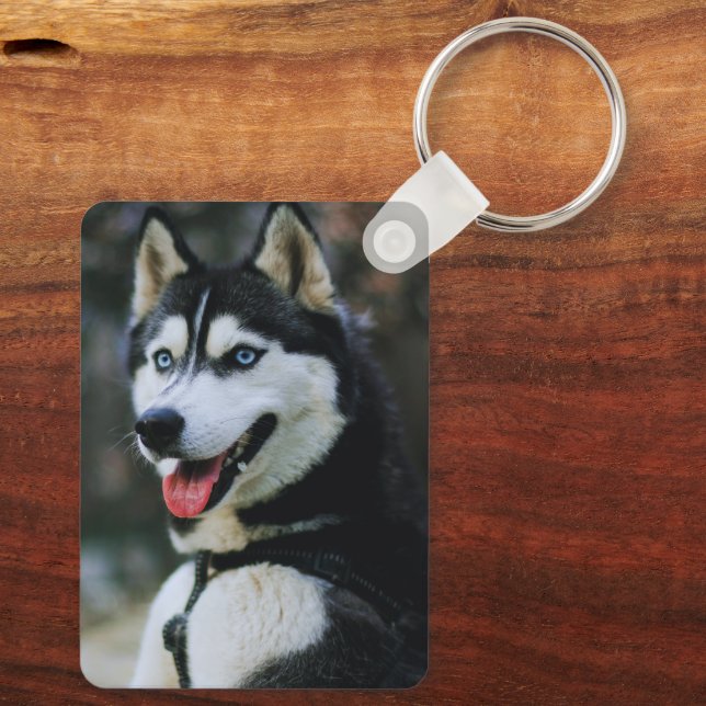 Chaveiro Foto de animal personalizada (Verso)