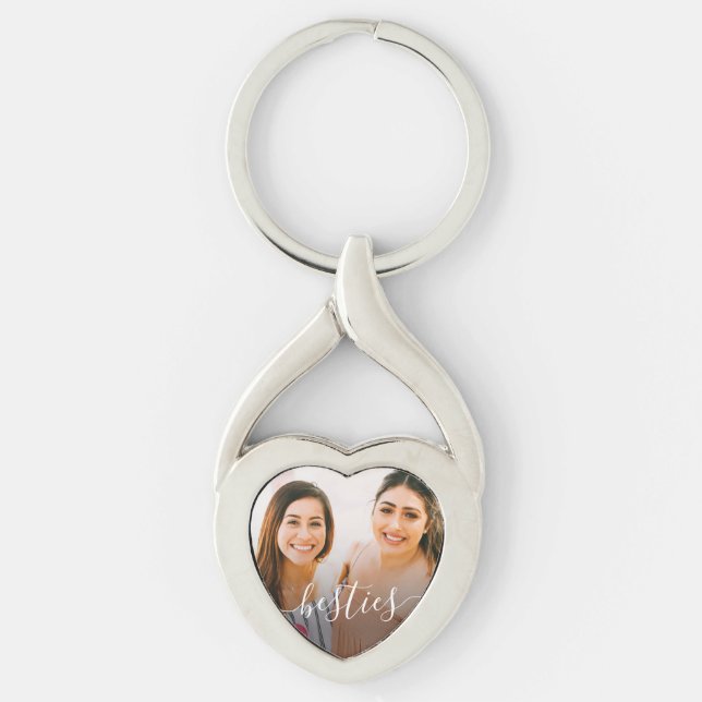 Chaveiro Foto de Besties Personalizadas (Frente)
