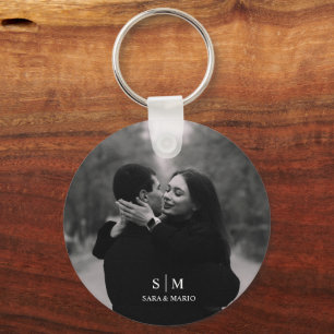 Chaveiro Foto de casal personalizada em alumínio