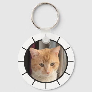 Chaveiro Foto de Gato, substituível, Engraçado