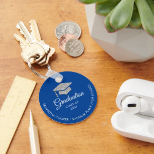 Chaveiro Foto de Graduação 2024 Keepsasaac Azul