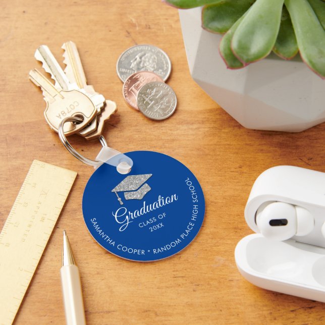 Chaveiro Foto de Graduação 2024 Keepsasaac Azul (Mesa)
