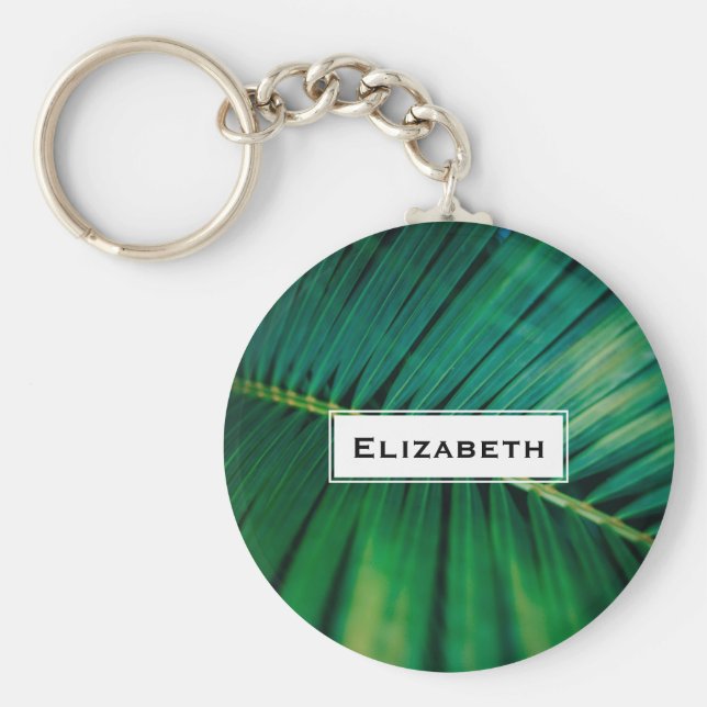 Chaveiro Foto de Natureza da Floresta Tropical de Folha Ver (Frente)