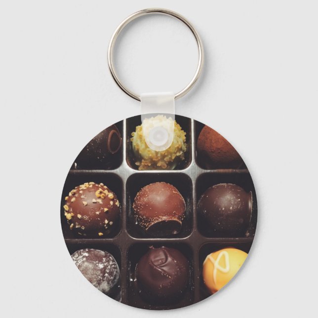 Chaveiro Foto de Trufa de Chocolate (Frente)