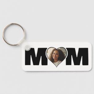 Chaveiro Foto do Coração da Mamãe Dia das Mães