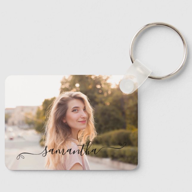 Chaveiro Foto do nome da assinatura do Arco gráfico (Frente)