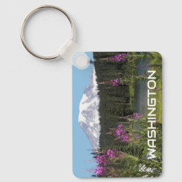 Chaveiro Foto do Washington Mount Rainier Wildflower