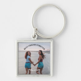 Chaveiro Foto e nome personalizados dos melhores amigos do 