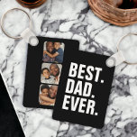 Chaveiro Foto e texto personalizados<br><div class="desc">Design seu próprio chaveiro personalizado, perfeito para o Dia de os pais com o melhor pai de todos os tempos, ou troque-o de acordo com suas necessidades - adicione sua própria foto e texto a esta ideia única de presente</div>